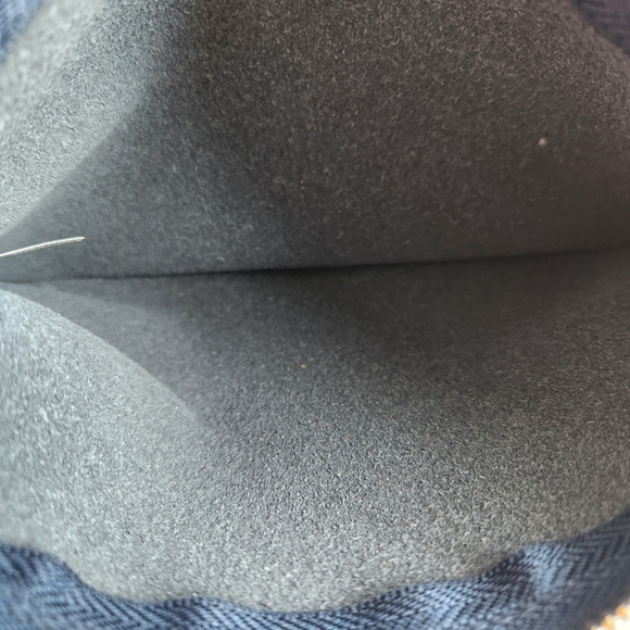 Savanna Genuine Leather Navy Wristlet Pouch Bag Zipper Soft New With Tags - Picture 11 of 15